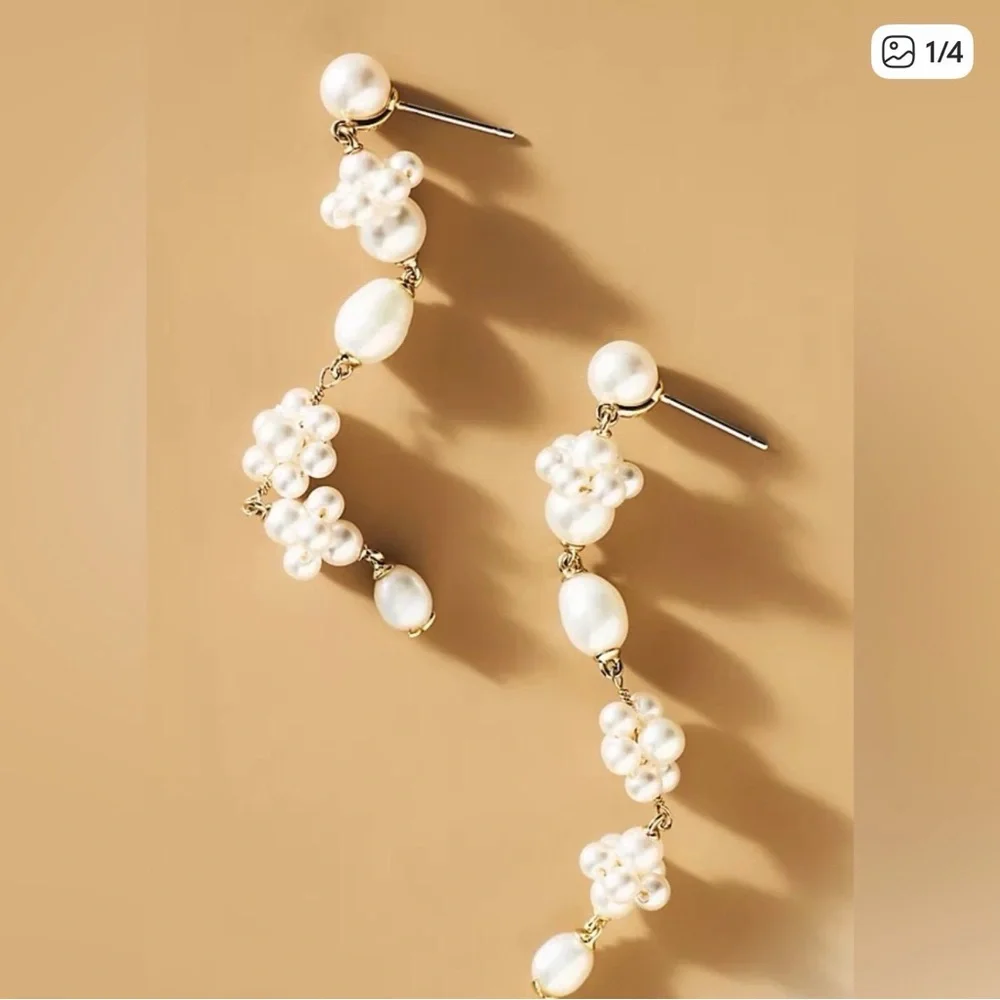 Nadri Pearl Drop Earrings